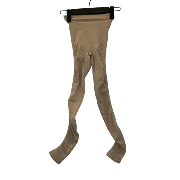 Skims Full Leg Shapewear Women's S/M Small Medium Clay Beige New without Tags - Picture 2 of 7